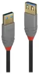Lindy Anthra Line - USB-kaabel - USB A-t&uuml;&uuml;pi USB A-t&uuml;&uuml;pi - 50 cm