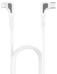 Remax RC-181i Nurkne vastupidav andme- ja kiirlaadimiskaabel PD 20W 3A USB-C kuni Lightning 1m Valge