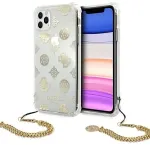 Guess GUHCN58KSPEGO iPhone 11 Pro 5,8" kuldne | gold k&otilde;va tagakaas Peony Chain Collection