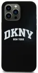 DKNY DKHMP16LSNYACH iPhone 16 Pro 6.3" czarny|black hardcase Silicone White Printed Logo MagSafe
