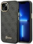 Guess GUHCP14MHG4SHK iPhone 14 Plus | 15 Plus 6.7" czarny|black hard case 4G Vintage Gold Logo