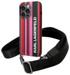 Karl Lagerfeld KLHCP14LSTSTP iPhone 14 Pro 6,1" hardcase r&oacute;żowy|pink Color Stripes Strap