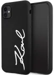 Karl Lagerfeld KLHCN61SKSVGK iPhone 11 | Xr 6.1" black|black hardcase Silicone Signature
