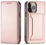 Magnet Card raamatut&uuml;&uuml;pi telefoni &uuml;mbris alusega Samsung Galaxy S23+ roosa