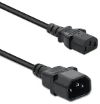 Qoltec toitepikenduskaabel UPS-ile | IEC C13/C14 | 3x1.0mm&sup2; | 1.5m