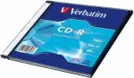 Toorikud CD-R Verbatim 700MB 1x-52x Extra protection, Single Wrap Slim