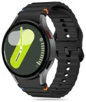 Tech-Protect Silicone Sport nutikella rihm Samsung Galaxy Watch 4/5/5 Pro/6/7/FE jaoks | silikoonist | must