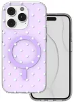 Bubble Dots Mag telefoni &uuml;mbris MagSafe toega iPhone 14 Pro lilla