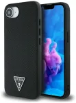 Case Guess Grained Triangle MagSafe for iPhone 16e black