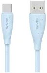 USAMS Green Series SJ714 andmeside- ja laadimiskaabel | USB-A kuni USB-C | 15W | 1m | sinine