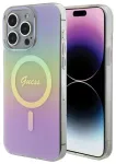 Guess GUHMP15LHITSP IML Iridescent telefoni &uuml;mbris MagSafe toega iPhone 15 Pro roosa