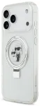 Karl Lagerfeld Ringstand Karl and Choupette MagSafe-toega &uuml;mbris telefonile iPhone 17 Pro Max valge