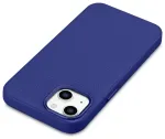 iCarer Litchi Premium nahast &uuml;mbris iPhone 14 Plus MagSafe tumesinine (WMI14220711-DB)
