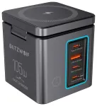 BlitzWolf BW-i113 reisilaadija | 105W | GaN | USB-A, USB-C