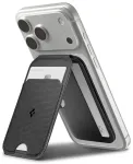 SPIGEN S314-2 SLIM FOLD TRIPOD MAGSAFE UNIVERSAL MAGNETIC CARD HOLDER BLACK