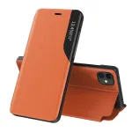 Eco Leather View Case raamatut&uuml;&uuml;pi telefoni &uuml;mbris alusega iPhone 13 mini oranž