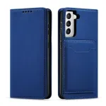 Magnet Card Case raamatut&uuml;&uuml;pi telefoni &uuml;mbris Samsung Galaxy S22 (S901) | S22+ (S906)+ sinine