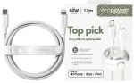 PanzerGlass Racing data transfer and charging cable | USB-C to Lightning | 60W | 1.2m | silver, white