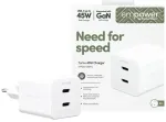 PanzerGlass Empower Turbo reisilaadija | 45W | USB-C | valge