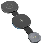 Dudao A11S 3-in-1 juhtmevaba laadija | Qi | &Uuml;hildub MagSafe'iga | 15W | must