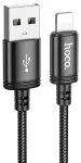 Hoco X89 andmeedastus- ja laadimiskaabel | USB-A kuni Lightning | 12W | 2m | must