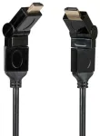 Libox LB0068 HDMI 1.4 Kaabel 1.5m isane/isane nurga reguleerimisega 4K 340MHz 3D HDR ARC 10Gbps Must