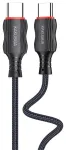 iKaku KSC-996 PD60W Kiirlaadimise andmekaabel 2m Type-C to Type-C Black