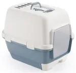 Cat toilet closed Cathy Clever & Smart 58x45x48cm white|blue