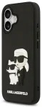 Karl Lagerfeld 3D Rubber Karl and Choupette phone case for iPhone 17 black