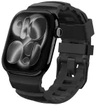 Spigen WBS2 nutikella rihm Apple Watch 8/9/10/11/SE/Ultra (44/45/46/49 mm) jaoks | silikoonist | must