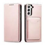 Magnet Card raamatut&uuml;&uuml;pi telefoni &uuml;mbris Samsung Galaxy S22+ roosa