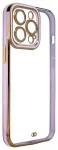 Fashion telefoni &uuml;mbris kuldne raamiga iPhone 12 Pro Max kuldne lilla