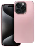 Metallic telefoni &uuml;mbris iPhone 15 Pro roosa