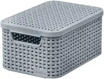 Kaanega karp Style S 29,1x19,8x14,2cm helehall