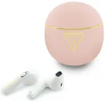 TWS Earphones Guess Gold Line Triangle pink
