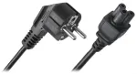 Libox LB0176 Toitekaabel Euro 3-Pin C5 IEC 1.5m H&uuml;briidstandard C/E/F CEE 7/7 Must