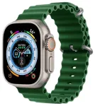 Riff "Ocean" silikoonist rihm Apple iWatch seeriale 38 / 40 / 41 mm Clover green