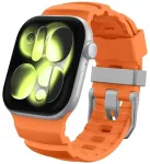 Spigen WBS2 nutikella rihm Apple Watch 8/9/10/11/SE/Ultra (44/45/46/49 mm) jaoks | silikoonist | oranž