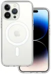Acrylic telefoni &uuml;mbris MagSafe toega iPhone 13 l&auml;bipaistev