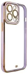 Fashion telefoni &uuml;mbris kuldne raamiga iPhone 13 Pro kuldne lilla
