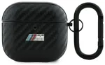 BMW BMA4CMPUCA AirPods 4 cover czarny|black PU Carbon M Collection