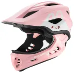 Rockbros TT-32001 Rabbit Children's Bike Helmet with Detachable Chin Size S (48-52) - Pink