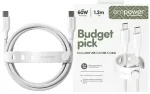 PanzerGlass Racing data transfer and charging cable | USB-C to USB-C | 60W | 1.2m | silver, white