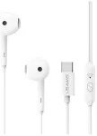 Stereok&otilde;rvaklapid USAMS EP-50 USB-C 1.2m, valged