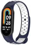 Beline smartwatch strap for Xiaomi Mi Band 8 | Silicone | blue/white