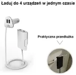 Awei C-400 autolaadija | 36W | USB-A | koos USB-A juhtmega komplektis | valge