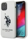 US Polo USHCP12MSLHRWH iPhone 12|12 Pro 6,1" valge (white) Silicone Collection