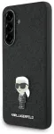 Case Karl Lagerfeld Fixed Glitter Ikonik Logo Metal Pin for Samsung Galaxy A36 black