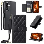 Leather raamatut&uuml;&uuml;pi telefoni &uuml;mbris rihmaga alusega Samsung Galaxy A37 (A376) must