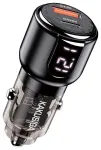 iKaku KSC-1178 Kahe pordiga 75W autolaadija USB + Type-C
